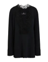 Ermanno Scervino Woman Sweater Black Size 6 Viscose, Polyester, Cotton, Polyamide In Black