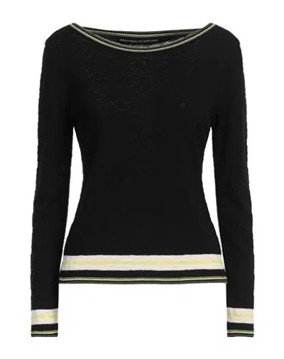 Ermanno Scervino Woman Sweater Black Size 8 Viscose, Polyester