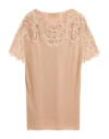 Ermanno Scervino Woman Sweater Camel Size L Cashmere, Mohair Wool, Polyamide, Polyester, Cotton