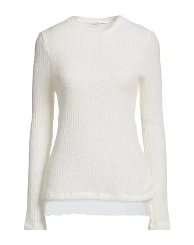 Ermanno Scervino Woman Sweater Ivory Size 4 Acrylic, Mohair Wool, Polyamide In White
