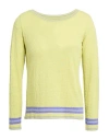 Ermanno Scervino Woman Sweater Lime Green Size 6 Viscose, Polyester In Green