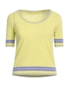 Ermanno Scervino Woman Sweater Lime Green Size 8 Viscose, Polyester In Green