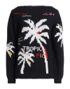 Ermanno Scervino Woman Sweater Midnight Blue Size 8 Cotton, Acrylic, Cashmere, Polyamide, Viscose In Blue