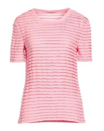 Ermanno Scervino Woman Sweater Pink Size 4 Cotton, Polyamide
