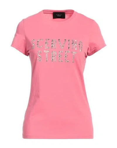Ermanno Scervino Woman T-shirt Pink Size S Cotton, Elastane