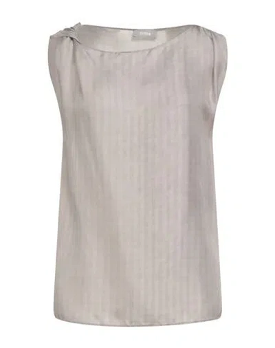Ermanno Scervino Woman Top Beige Size 6 Silk In Sand