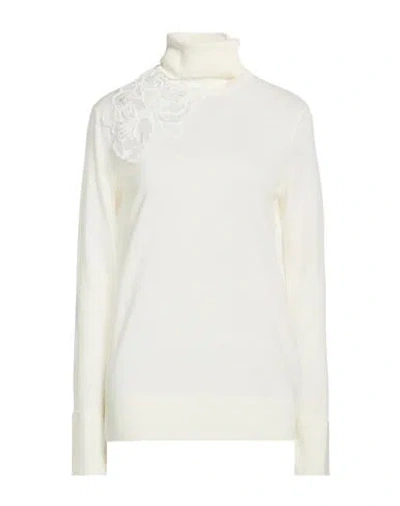 Ermanno Scervino Wool Turtle-neck Sweater In Neutral