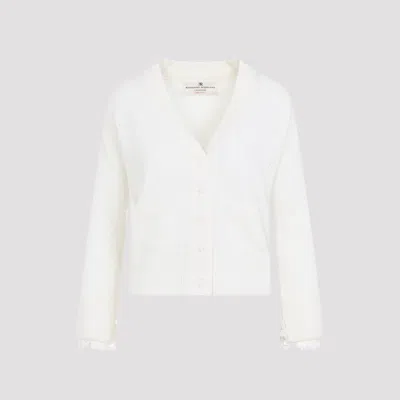 Ermanno Scervino Women's Cashmere Cardigan Sweater In White