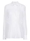 Ermanno Scervino Corded-lace Panelled Shirt In White