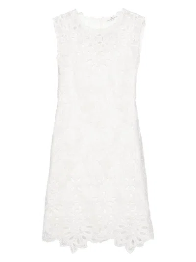 ERMANNO SCERVINO WOMEN'S EMBROIDERED LACE SHORT DRESS