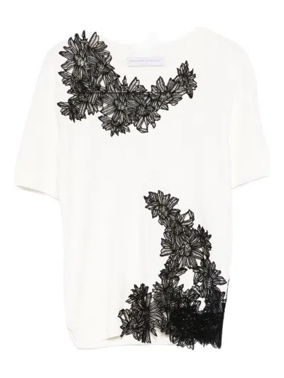 Ermanno Scervino Women's Embroidered Top In White