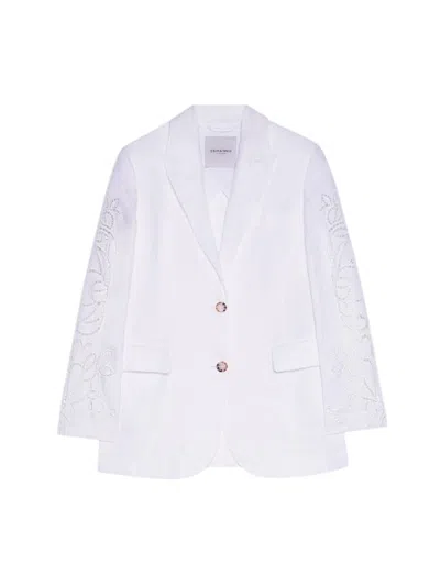 Ermanno Scervino Women's Jackets  - Blazer - White