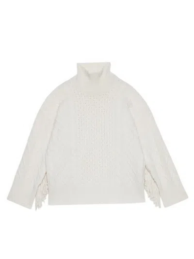 Ermanno Scervino Women's Knitwear  - High Neck Shirt. In White