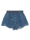 Ermanno Scervino Embroidered Denim Shorts