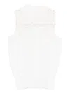 Ermanno Scervino Lace-insert High-neck Vest In White