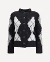 Ermanno Scervino Argyle-pattern Knitted Cardigan In Multi