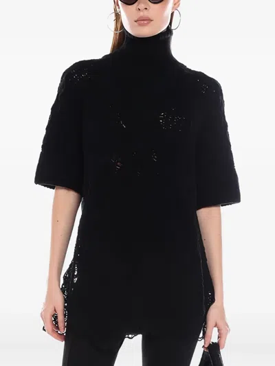 ERMANNO SCERVINO WOOL BLEND KNITTED TOP