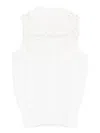 Ermanno Scervino Wool Blend Tank Top In White