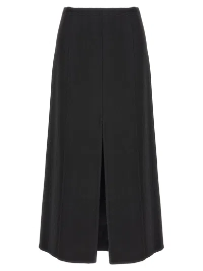 Ermanno Scervino Wool Cloth Skirt In Black