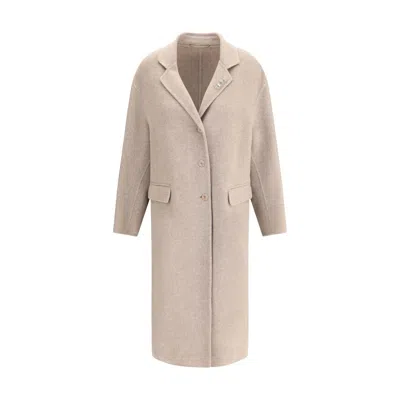 Ermanno Scervino Wool Coat In Black