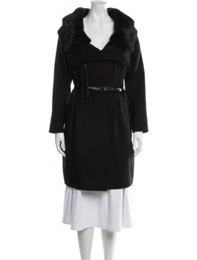 Pre-owned Ermanno Scervino Wool Coat In Black