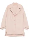 Ermanno Scervino Wool Coat In Pink