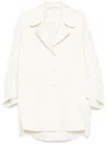 Ermanno Scervino Collared Coat In White