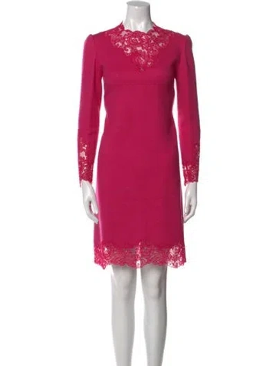 Pre-owned Ermanno Scervino Wool Knee-length Dress In Pink