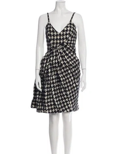 Pre-owned Ermanno Scervino Wool Mini Dress W/ Tags In Black
