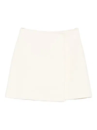 Ermanno Scervino Wool Mini Skirt In White