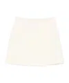 Ermanno Scervino Wool Mini Skirt In Neutral
