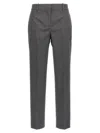 Ermanno Scervino Wool Trousers With Back Pockets And Belt Loops In Gray