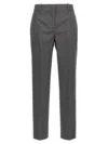 Ermanno Scervino Wool Trousers With Back Pockets And Belt Loops In Gray