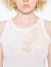 Ermanno Scervino Wool Tank Top In White