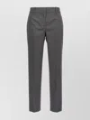 Ermanno Scervino Wool Trousers With Back Pockets And Belt Loops In Gray