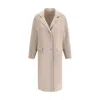 Ermanno Scervino Efezia Button-fastening Flap-pocket Coat In Beige