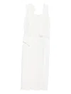 Ermanno Scervino Wrap-effect Sleeveless Dress In White