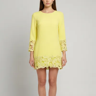 Pre-owned Ermanno Scervino Yellow Crepe Long Sleeve Top M