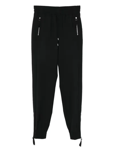 Ermanno Scervino Zip-cuffed Trousers In Black