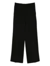 Ermanno Striaght-leg Trousers In Black