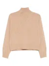 Ermanno Turtle-neck Sweater In Neutral