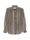 Ermanno White Polyester Shirt In Gray