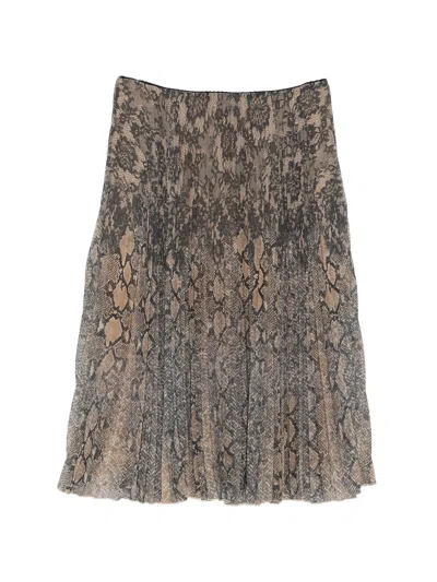 Ermanno White Polyester Skirt