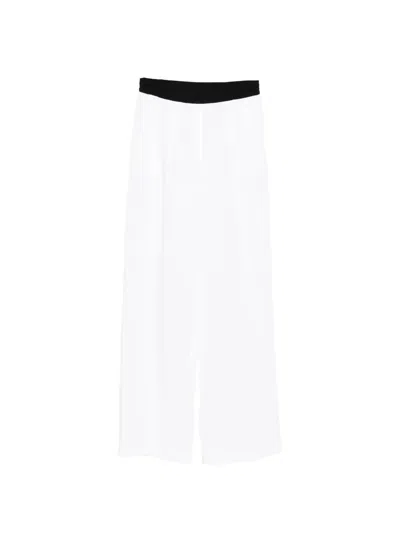 Ermanno White Viscose Pants