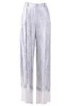 Ermanno Wide-leg Trousers With Intricate Lace Detailing And Comfortable Fit
