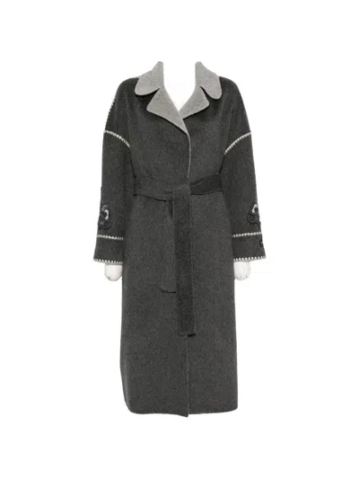 Ermanno Wool Coat In Gray