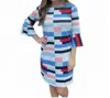 Erma’s Closet Block Print Dress In Multi In Multi