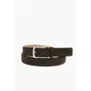 Ermenegildo Zegna 40mm Suede Leather Solid Color Belt