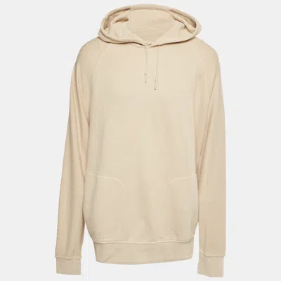 Pre-owned Ermenegildo Zegna Beige Cotton Hoodie Xxl In Sand