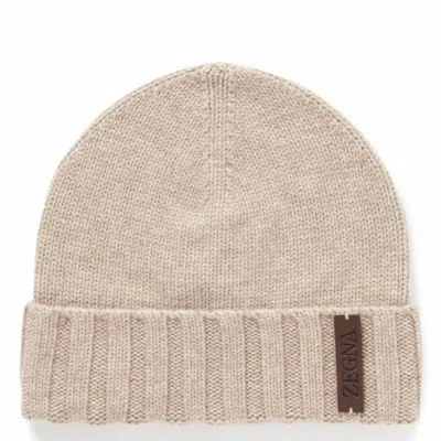 Ermenegildo Zegna Beige Oasi Cashmere Beanie